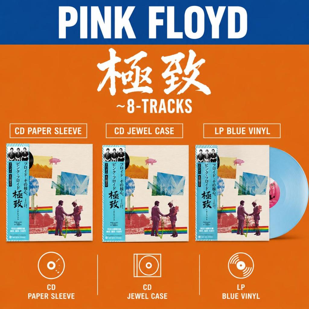 PINK FLOYD 8 ŚCIEŻEK 2026 JAPONIA CD Winyl LP NOWY ZAFOLIOWANY