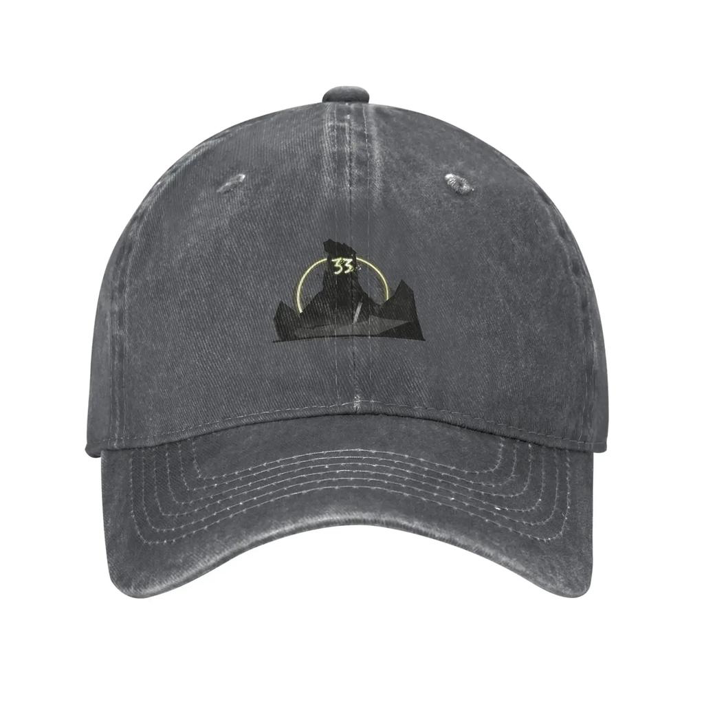 Clair Obscur Expedition 33 Spiel Sonne Baseballkappe y2k Retro Unisex Herren Gewaschene Trucker-Kappe Sonnenschutz-Design Baseballkappen Geschenk