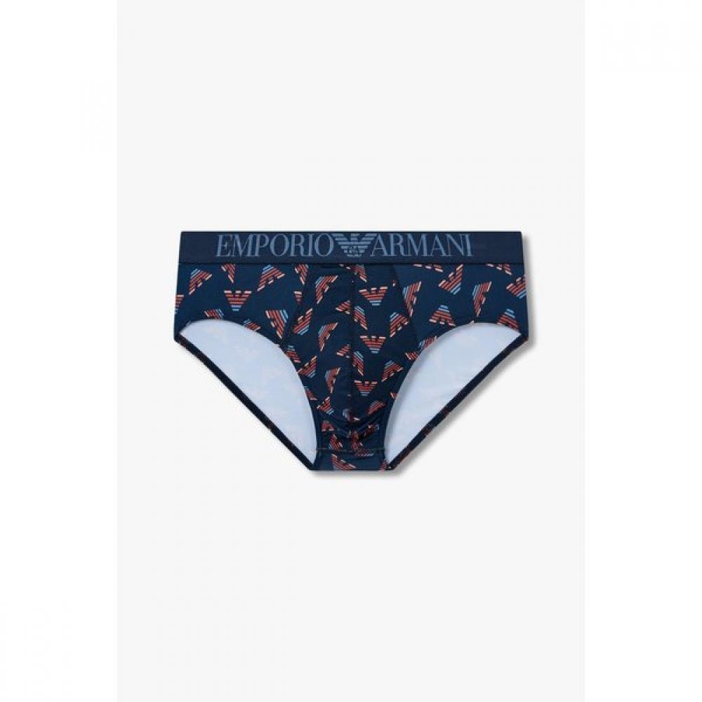 Emporio Armani Men S Logo Banding Patterned Poly Brief Set 0815111027 0815111028 
