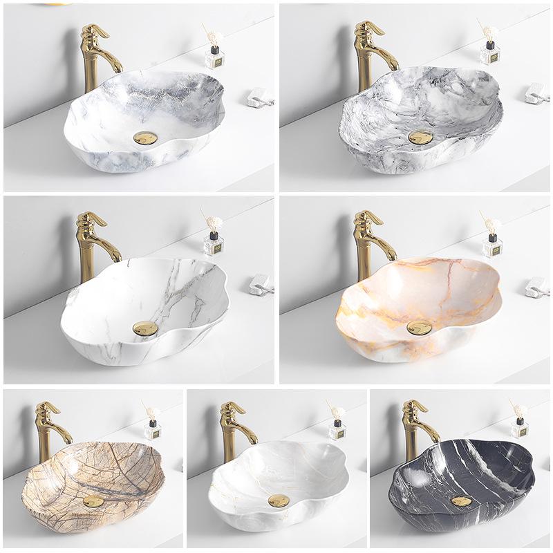 Tengxiang Ivory White Ceramic Marble Countertop Single Hole Top-Mount Sink