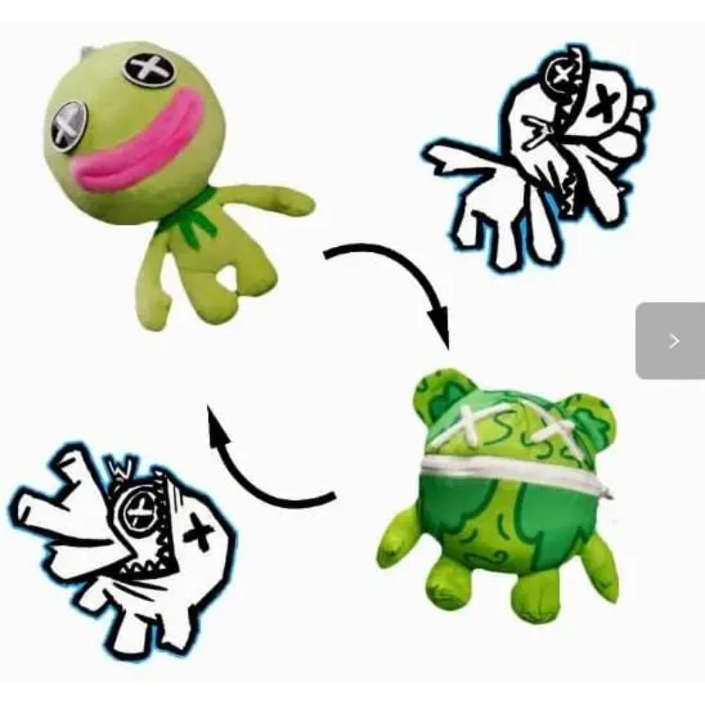 Wrongside Outimals Plush Toy Set, Wrongside Outimals Plushies, Horror Game Doll Monster Horror Plush for Kid and Fans зелёный