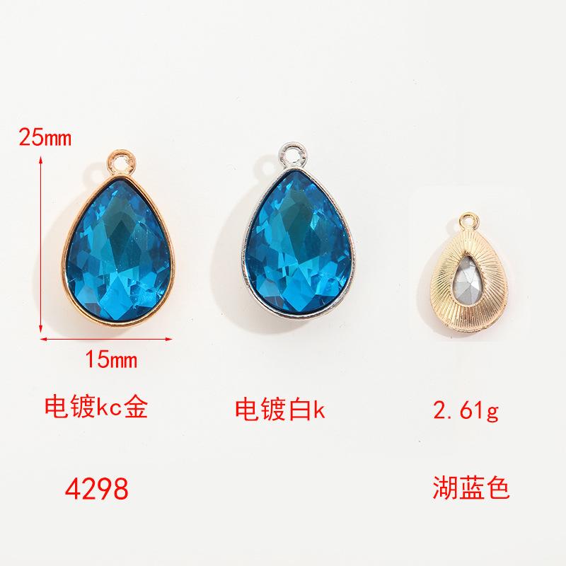 Simple Collarbone Chain Bracelet Alloy Diy Accessories Versatile Handmade Water Drop Pendant Diy Accessories