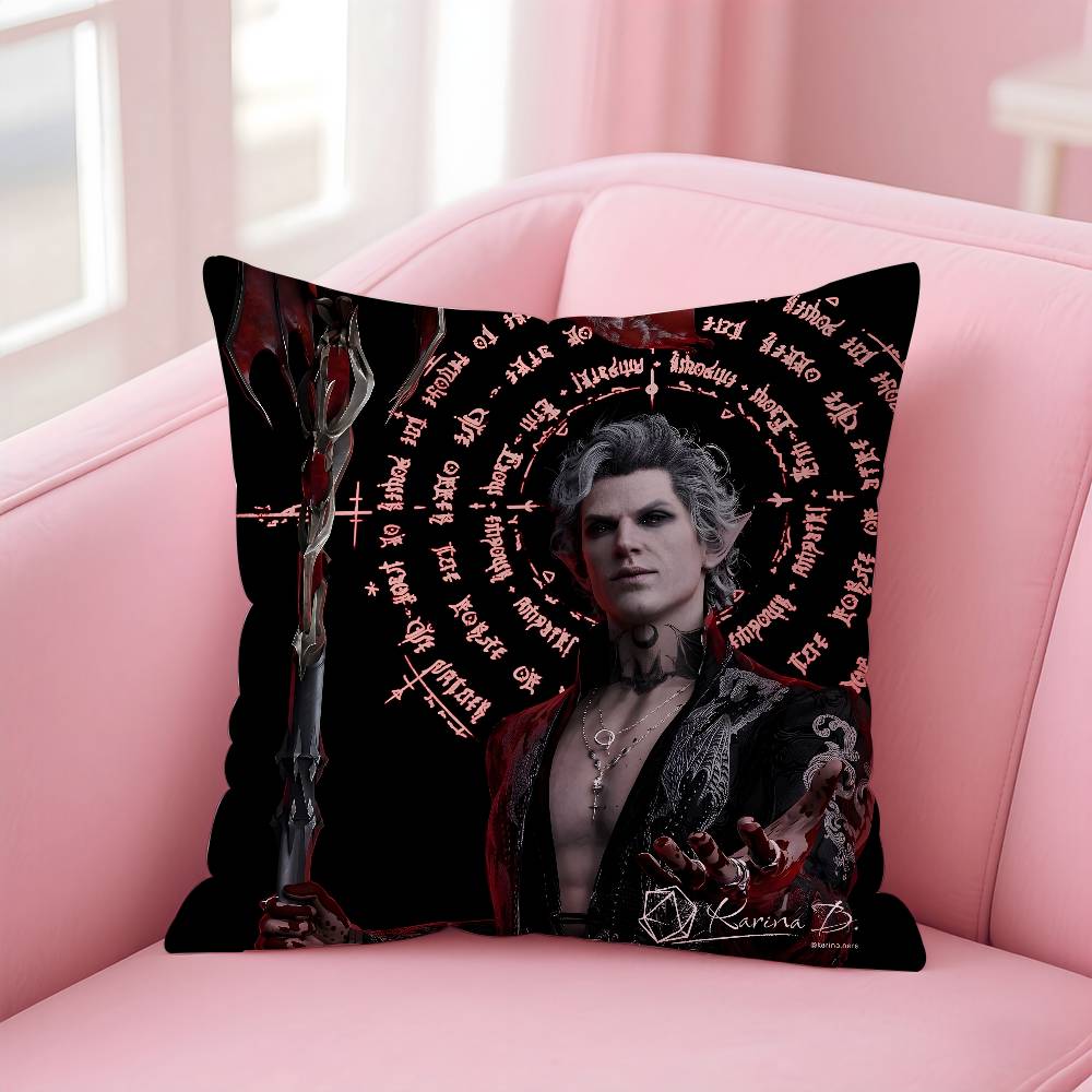 

Baldurs Gate 3 Астарион Наволочка Принтованная наволочка для гостиной, дивана, чехол для подушки и декор для спальни 12x12Inch