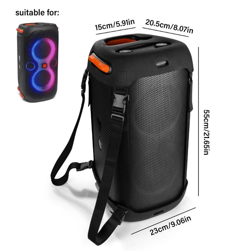 Portable Speakers Carrying Case Protective Travel Cover With Shoulder Straps For Partybox110 Speakers Music Devices