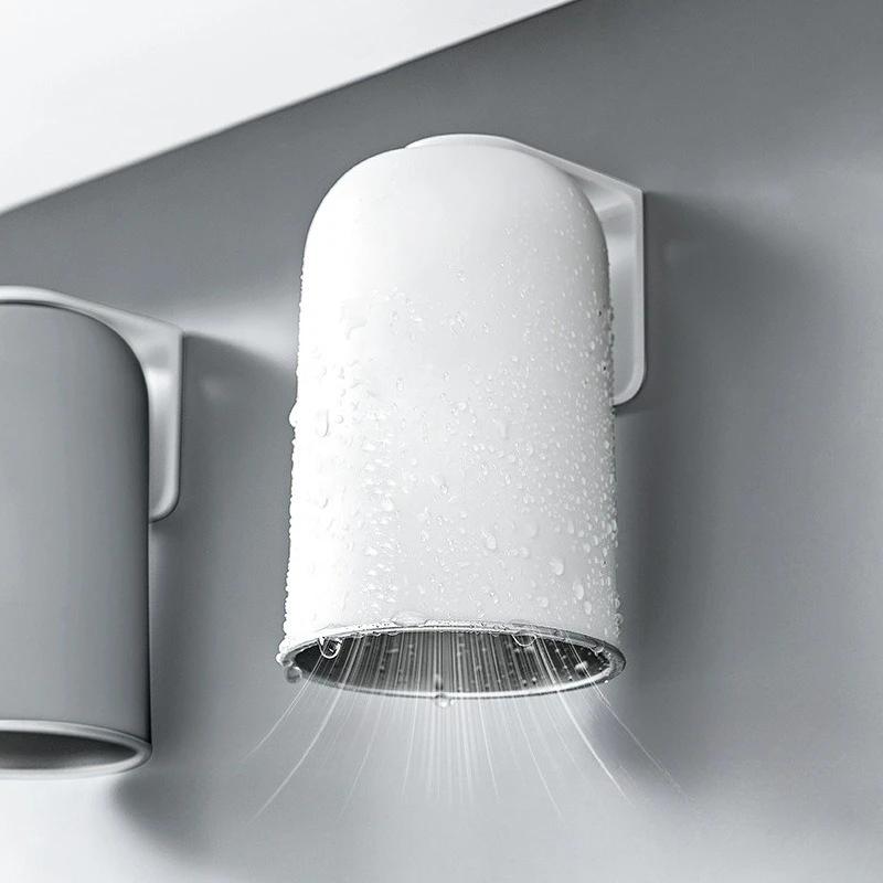 Magnetic Mouthwash Cup 304 Stainless Steel Tooth Brushing Cup Wall Mounted No Punching Household Water Cup Large Capacity New