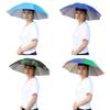Foldable Umbrella Hat Outdoor Fishing Hats Sun Shade Headwear Anti-Rain Head-Mounted Hiking Camping Shade Umbrella Caps