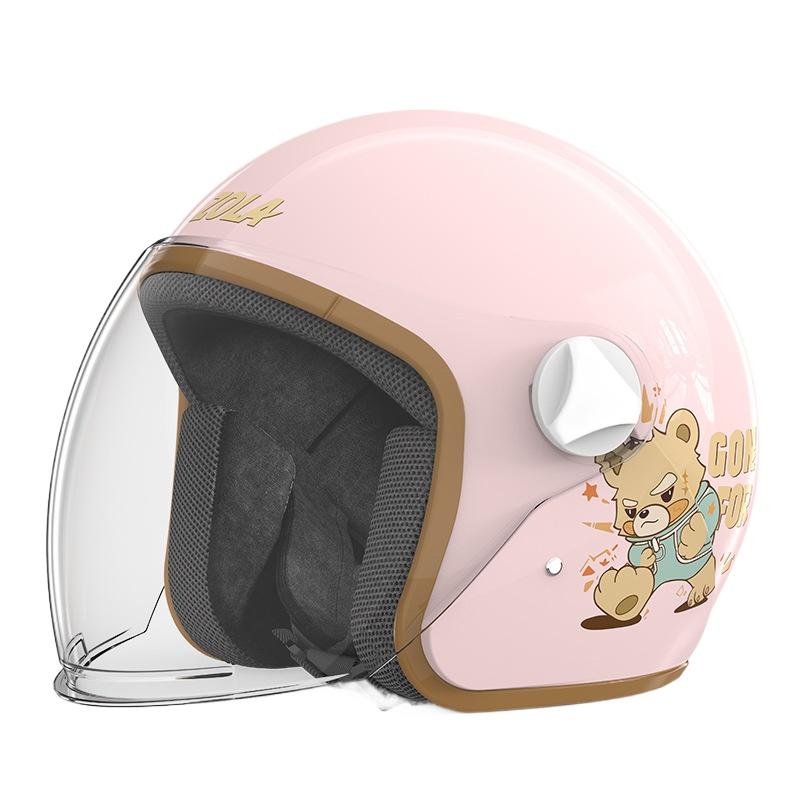 

Шлем для электромобиля мужской и женский аккумуляторный мотоциклетный осенне-зимний головной убор универсальный для всех сезонов 3/4 helmet