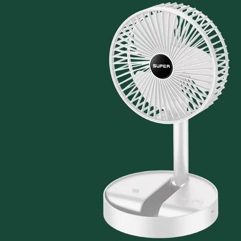 2025 Desktop Foldable Retractable Small Fan Mini Portable Charging USB Home Low Noise High Duration Standby Mini Electric Fan
