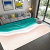 Sea Print Carpet for Living Room Large Waves Beach Kids Room Rug Blue Kitchen Mat Floor Carpet Modern Entrance Mat Bathroom Rug