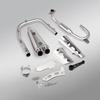 CC110 Stainless Steel Motorcycle Exhaust System - Front & Rear Pipe Set