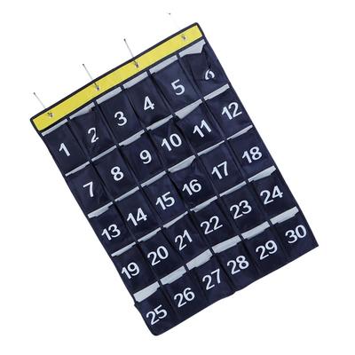 Durable Wall Hanging Storage Bag 30 Pockets Pocket Chart Cell Phone Storage Bag  Classroom