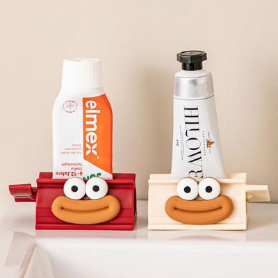 Cartoon Manual Toothpaste Squeezers Bathroom Facial Cleanser Toothpaste Storage Squeeze Clip Toothpaste Holder Home Organizers