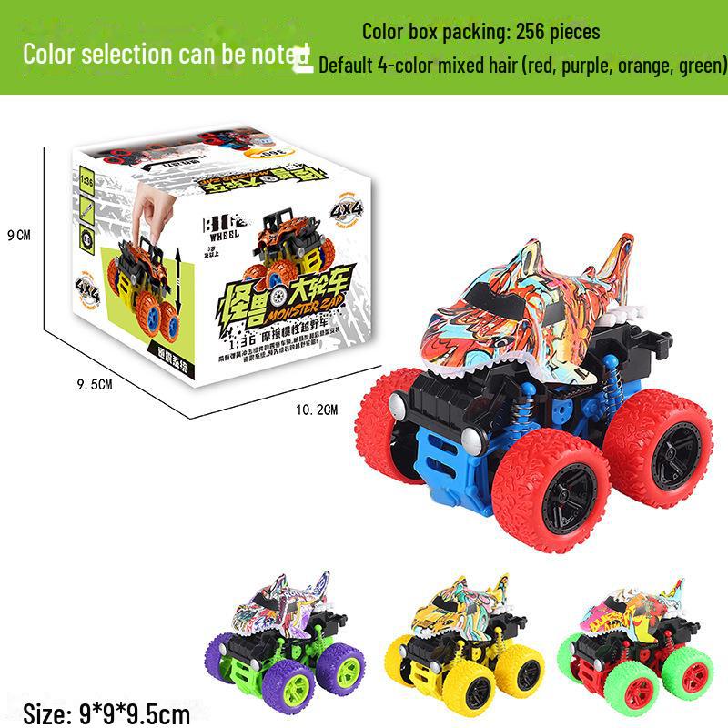 Children's Dinosaur Inertia Car: Four-Wheel Drive Off-Road Toy