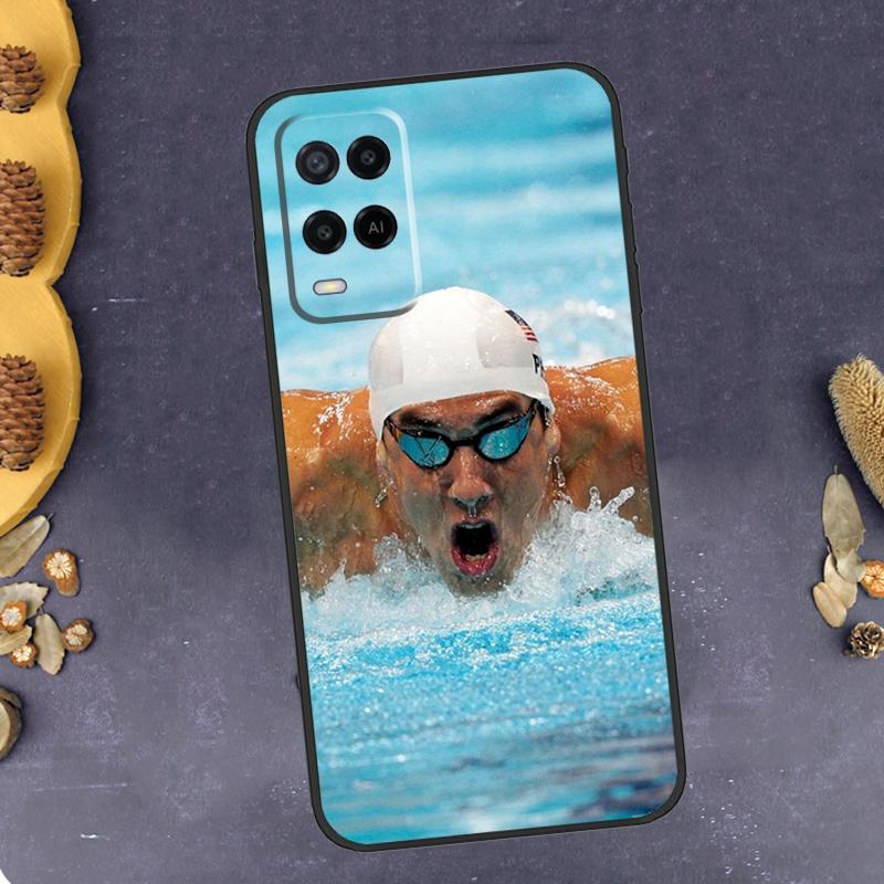 Michael Phelps Swimming Phone Case For Oppo A96 A16 A76 A78 A58 A18 A38 A98 A17 A77 A80 A40 A60 A74 A94 A54 A15 A57S