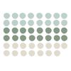 Morandi Color Dots Wall Sticker for Girls Room Entryway Background Removable Self-Adhesive Wall Decal