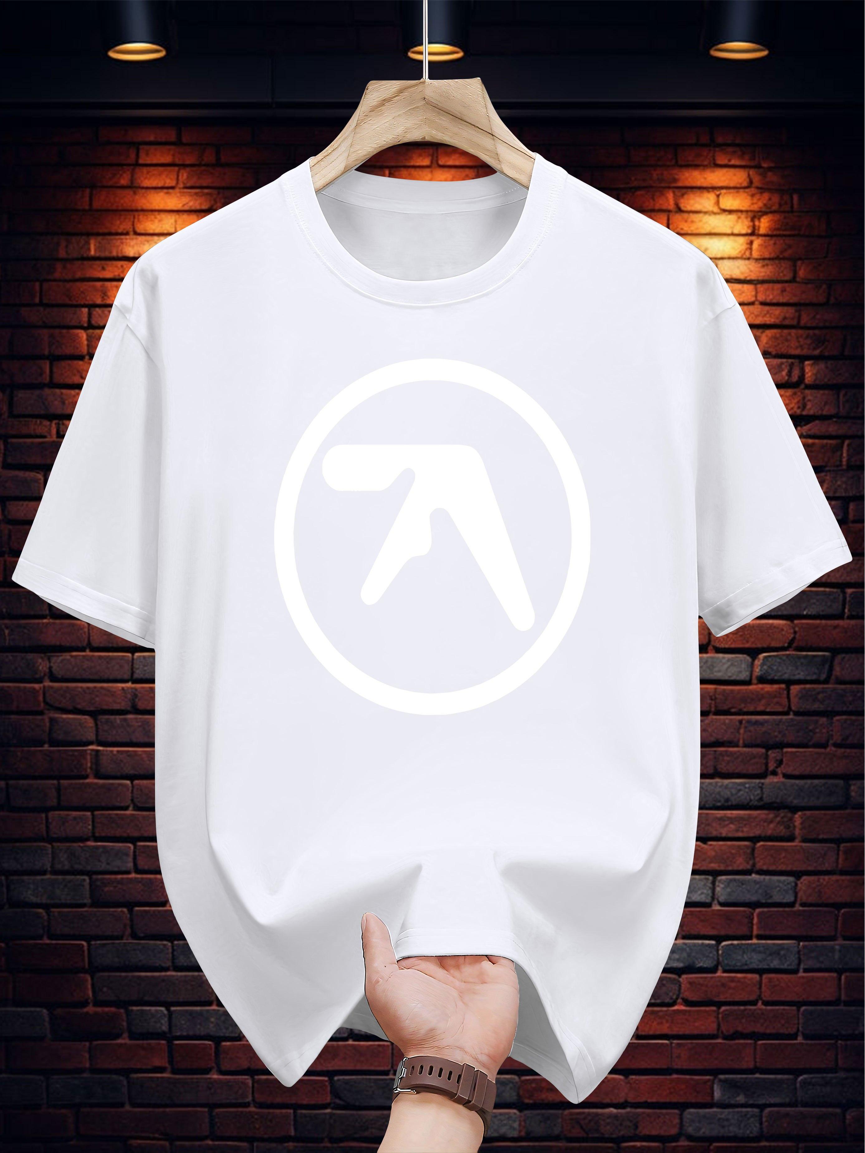 Graphic Print T-shirt - Navy Blue Casual Short Sleeve Round Neck Summer Tee XL