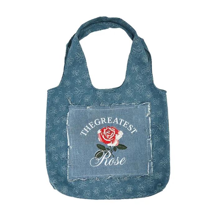 GT Rose Denim Totebag Blue