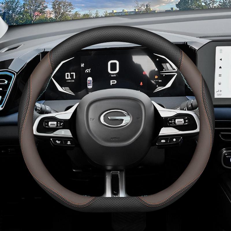 For GAC GS4 Trumpchi GS4 Max PLUS 2026 2026 D Type Leather Car Steering Wheel Cover Comfortable Handle Case Interior Accessories