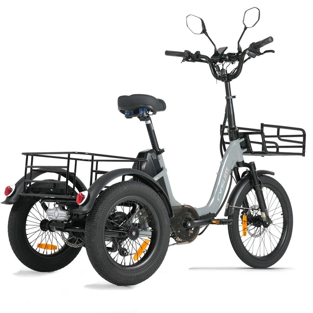 Cysum AG1 Pro Electric Tricycle For Adult 750W Motor 48V 20AH Battery F 20×2.1 / R 16×3.0 KENDA Tire Electric Tricycle