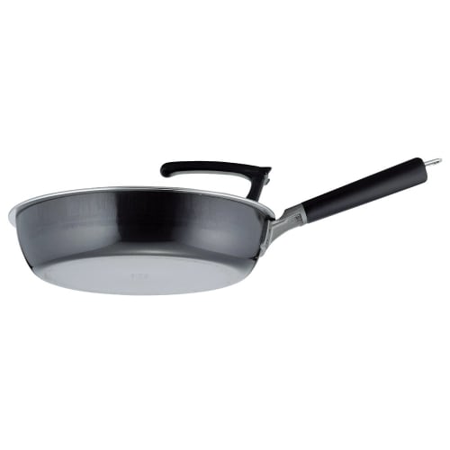 Shimomura Kihan Frying Pan Lid with Window [Made in Japan] Fits 18-26cm Frying Pans, Includes Stand, See-Through, Stainless Steel, Rust-Resistant, Tsu