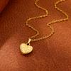 Twisted Heart Necklaces for Women Stainless Steel Gold Color Necklace Choker Retro Retro Aesthetic Jewelry Accessories Collar
