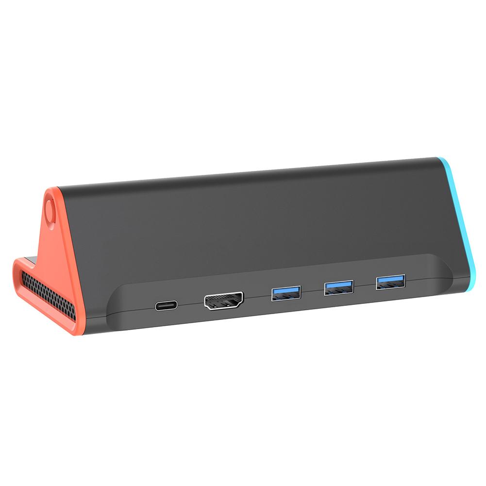 For NS2 Portable 4K TV Dock Adapter USB3.0 Game Console Charging Stand HD Fast Charging Console Adapter Base Gift for Friends