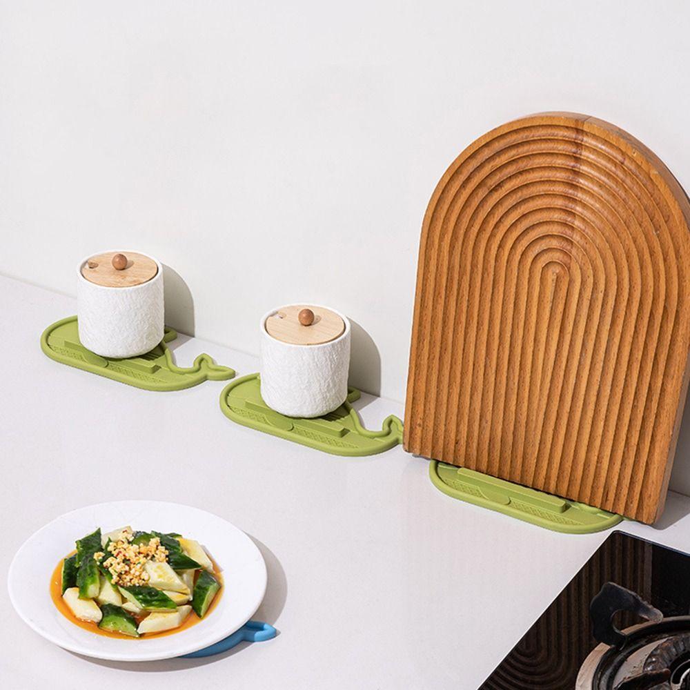 Washable Pot Lid Storage Mat Multifunctional Countertop Protector Silicone Pot Cover Placer Non-slip Faucet Draining Mat