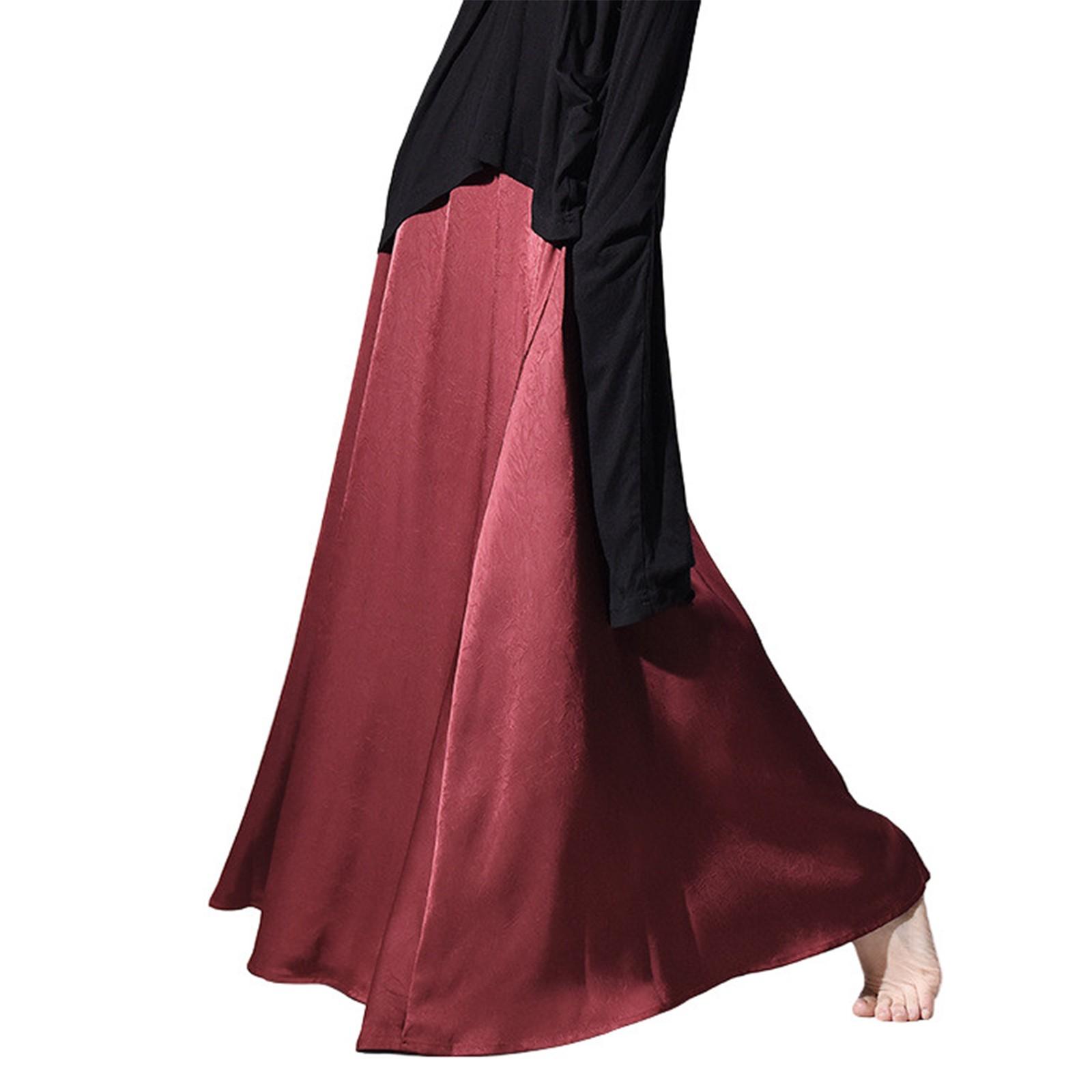 

Женская длинная юбка с большой подвеской Юбка-торт Юбка XL винный