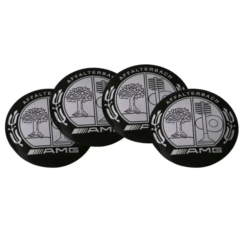 4pcs 65MM Car Wheel Center Caps Stickers for Mercedes Benz AMG W204 W205 W212 W218 W241 W246 C180 C200 Metal sticker NBX2