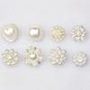 10Pcs Korean Ladylike Pearl Rhinestones Buttons Suit Knitted Sweater Cardigan Craft Button Women's Clothing Sewing Accessories