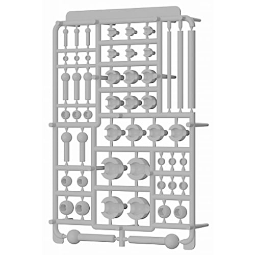 Hobby Base Ball Joint Double, Pure White, for Plastic Models, PPC-T133
