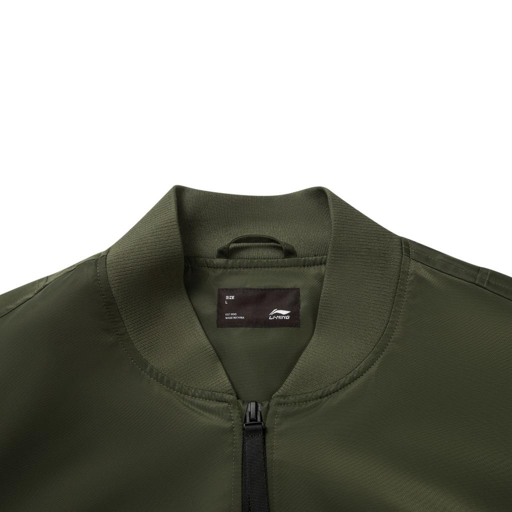 Li-Ning Loose Baseball Collar Logo Letter Jacket Men Jacket AJDV325-2