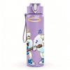 1PC Angel Wing Saint Pair Figure 750ml Color Plastic Sports Water Bottle Leakproof Flip Straw Lid Suitable for Sports Office Home Use