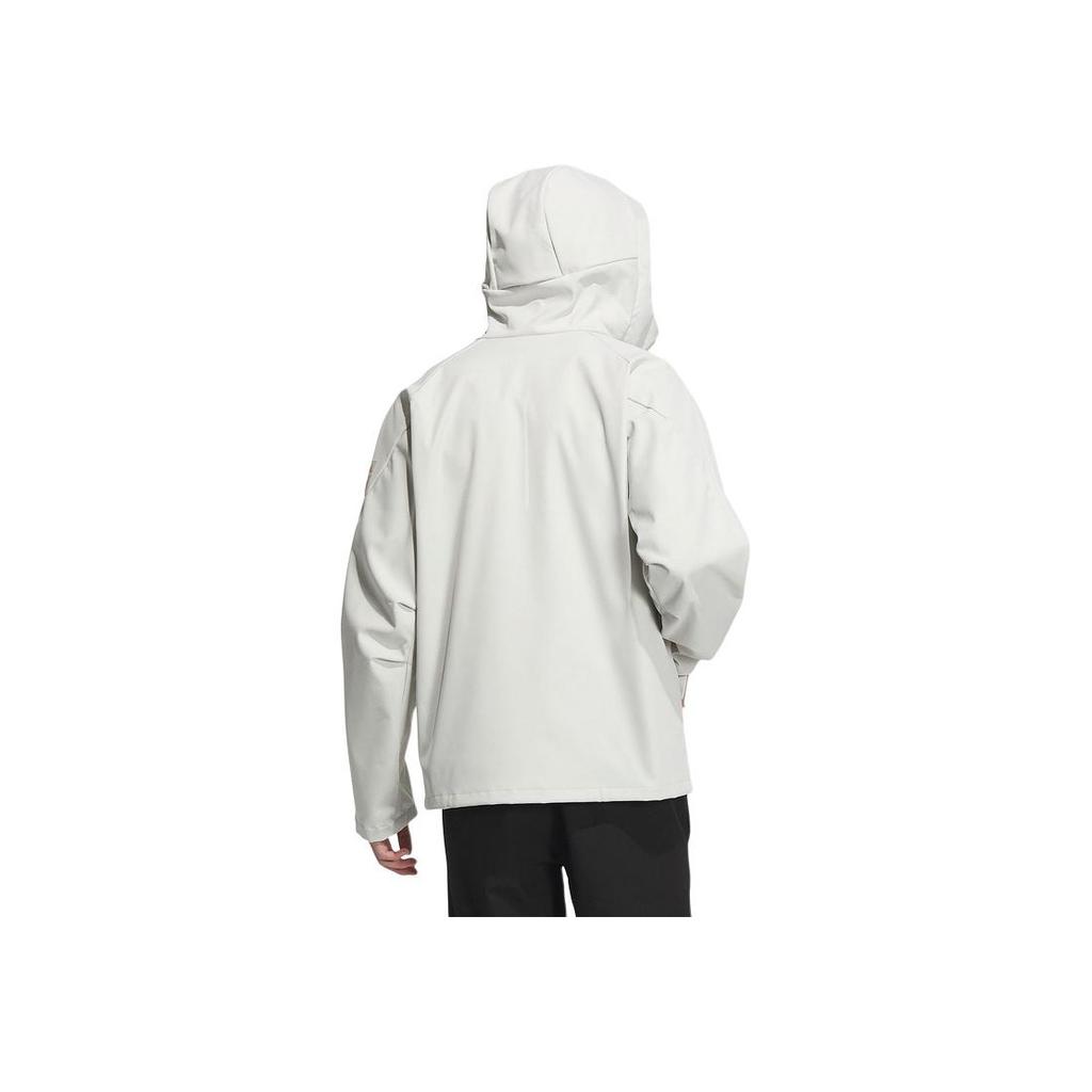 adidas Giacca Casual Tessuta Idrorepellente con Cappuccio Serie Wuji FW24 Giacca Uomo Talco JI8713