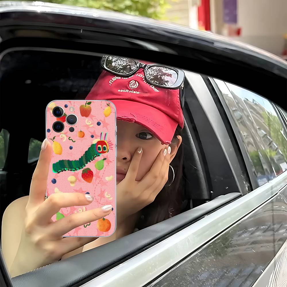 The Very Hungry Caterpillar Fit For IPhone 16 15 Promax Phone Case IPhone 14 11 12 High End 13 Pro Silicone