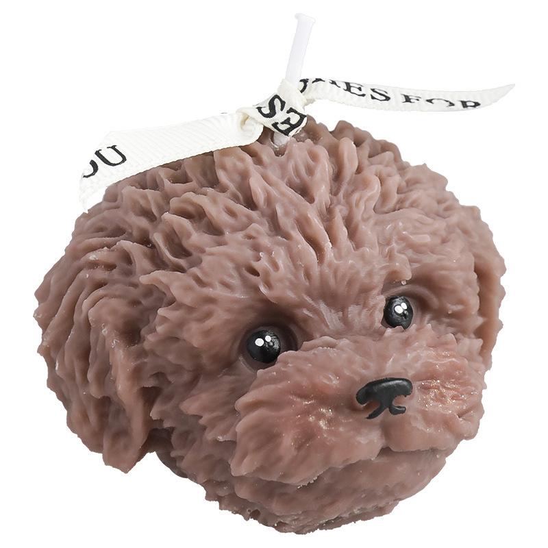 Teddy Dog Scented Candle - Cute Animal-Shaped Gift & Souvenir