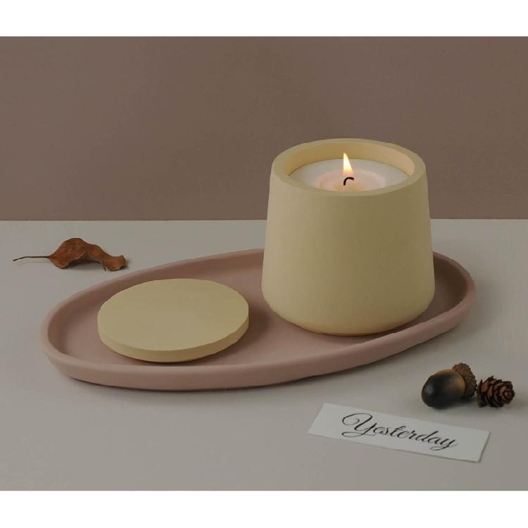 Plate Dish Ashtray Mould for Resin Epoxy Mould for Office Home Decor Supply