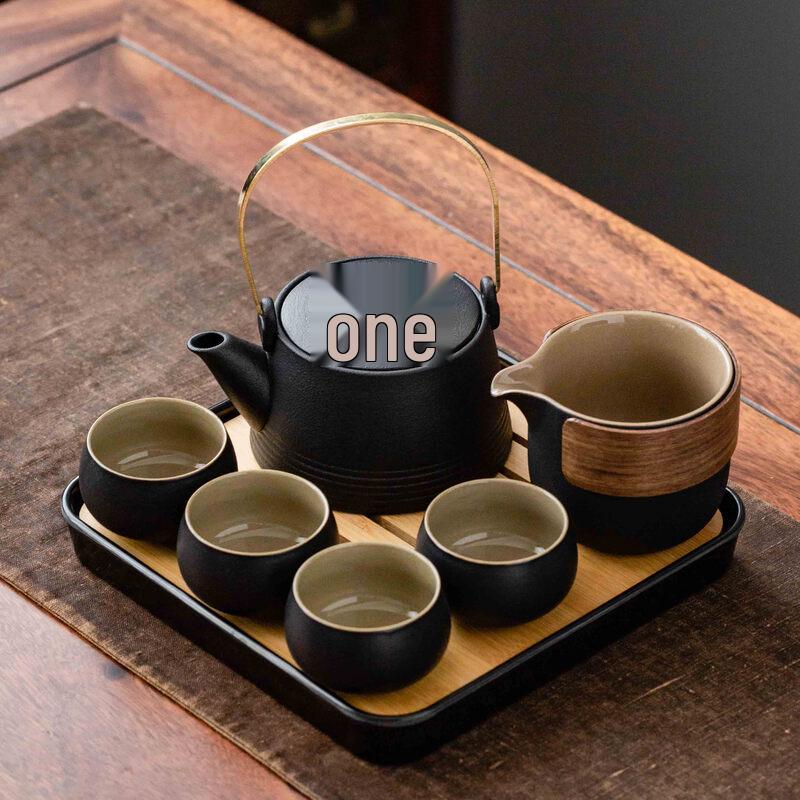 Naijiang Zen-Style Black Pottery Portable Tea Set