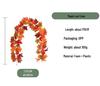 Autumn Festival Maple Leaf Vine Display: Fake Leaves for Halloween & Decorative Scenery