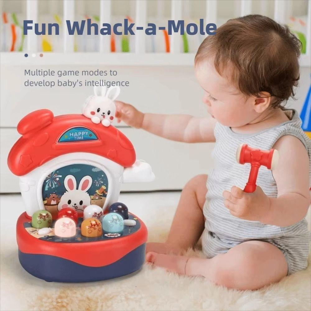 Whack-a-mole Mole Hammering Game Interactive Fun Floor Mice Toys Educational Developmental