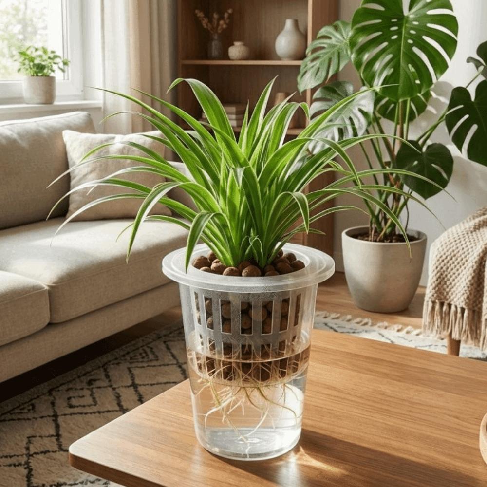 Transparent Plastic Hydroponic Mesh Cups Root View Cups Plant Propagation Plant Nursery Pot Planting Container Flowerpot