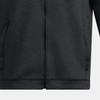 Under Armour Solid Color Comfortable Hooded Versatile Zip-Up Long Sleeve Cardigan Sweatshirt Men Outerwear Black 1387907-001