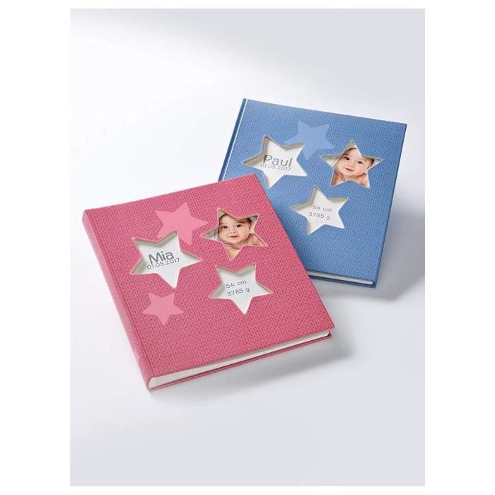 Album Photo - Walther - Etoiles Rose - 28x30,5 Cm - 50 Pages - Bébé
