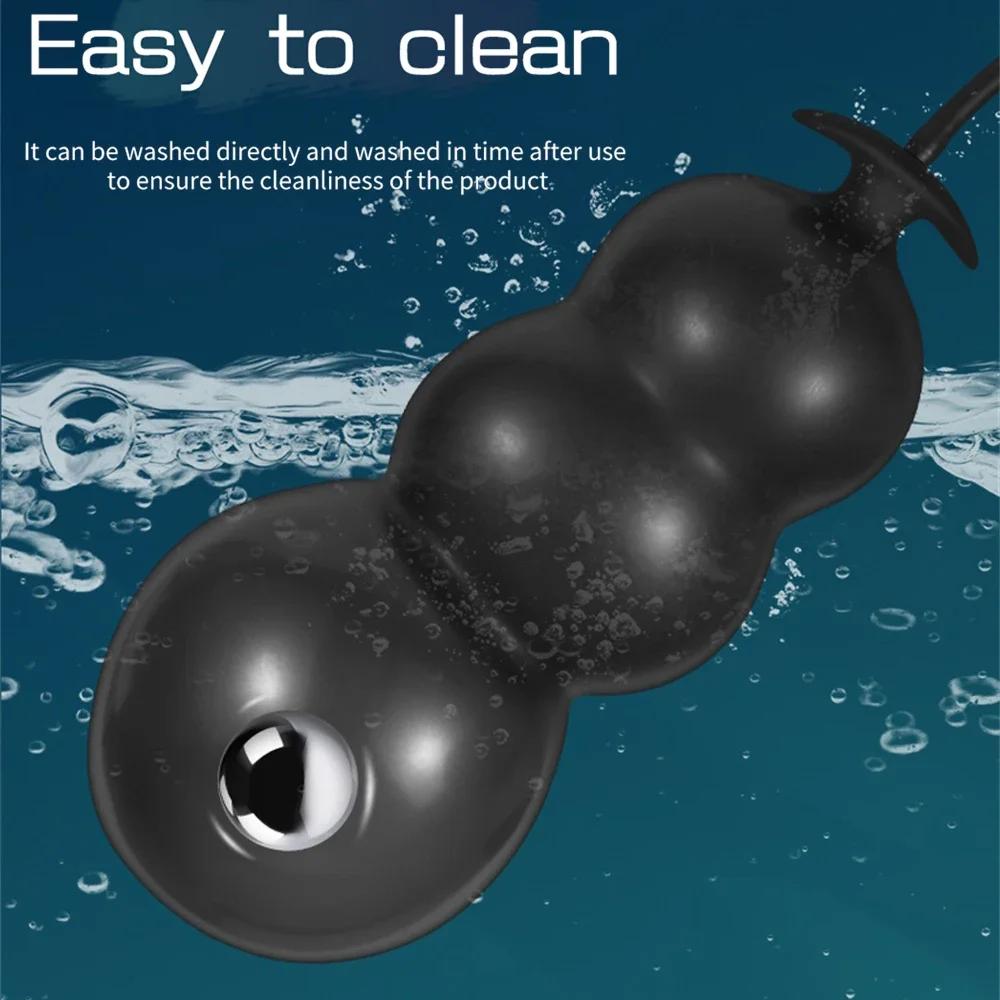 Inflatable Super Big Anal Plug Pump Dilator Huge Butt Plug Dildo Prostate Massager Anus Expander Adult Sex Toys For Woman Man