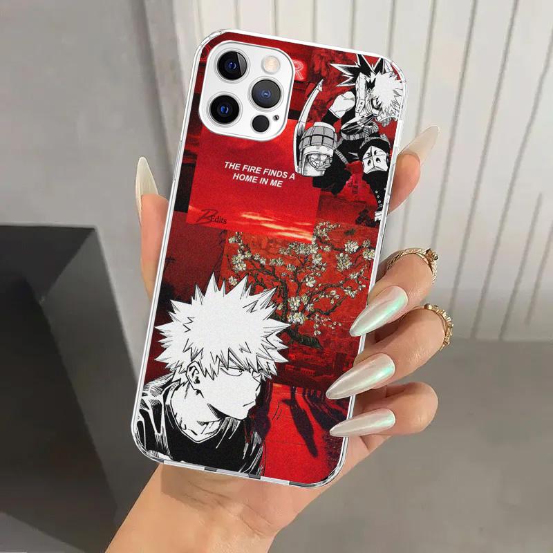 My Hero MHA Bakugou Katsuki Phone Case for Iphone 16 15 14 13 12 Mini 11 Pro Max 16E X XS XR 7 Plus 8 SE 2020 Soft Funda Print S