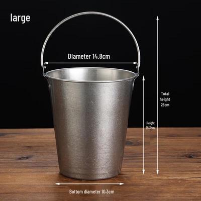 Retro Metal Snack & Ice Bucket