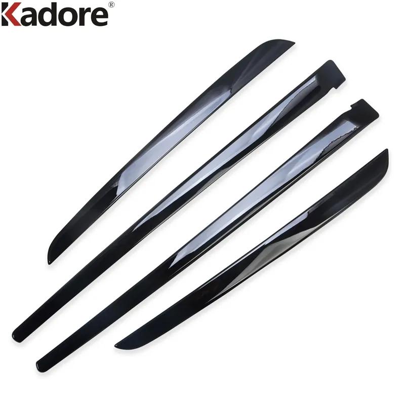 For Honda HR-V Vezel    2024 Black Car Ide Inner Door Panel Cover Trim Molding Strip Interior Accessories