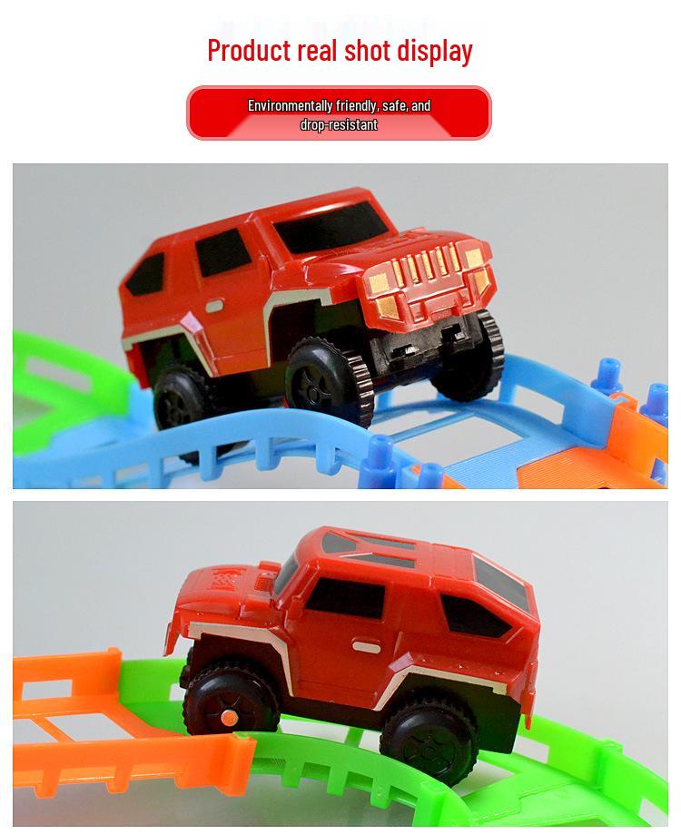 Children's Electric Double-Layer High-Speed Track Car - Versatile Educational Toy