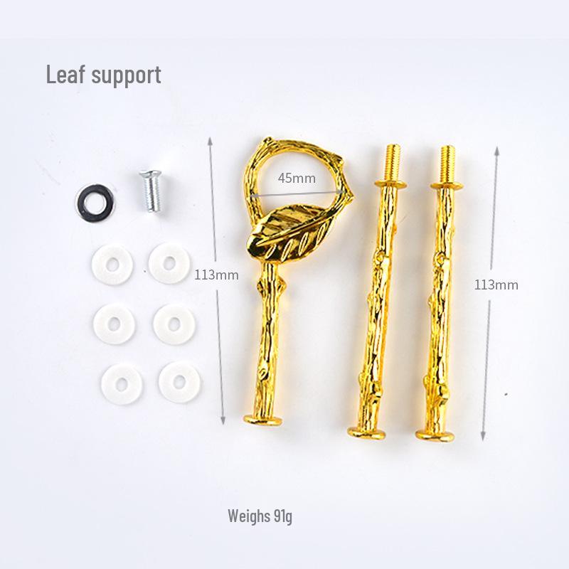 Three-layer Round Epoxy Resin Mold Fruit Plate Stand with Silicone and Zinc Alloy Components