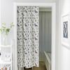 Korean Deer Printing Christmas Tree Door Curtain Hanging Curtain Partition Curtain Fabric Feng Shui Curtain Bathroom Half Curtain Does Not Contain Rod